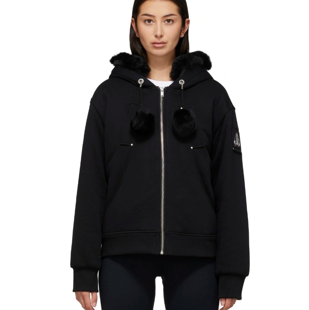 Moose Knuckles black AUTHENTIC coat NWT.  NEVER USED.